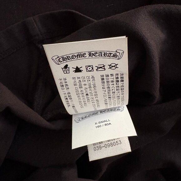 Chrome Hearts Triple Velvet Cross Long-sleeved Top NEW/AUTHENTIC - Picture 5 of 7